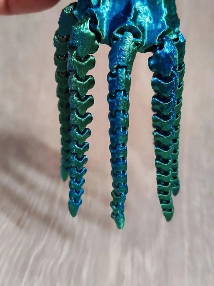 Poulpe couleur irisé, impression 3D - photo numéro 4