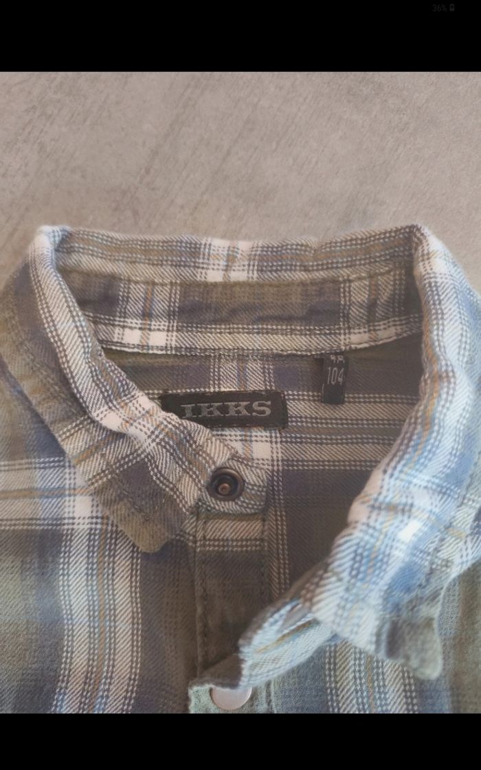 Chemise manches longues 4 ans Ikks, Parfait état - photo numéro 4