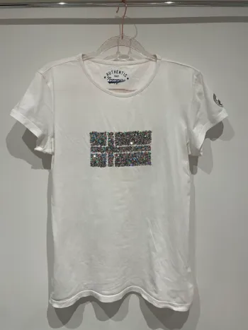 T-shirt brodé paillettes 