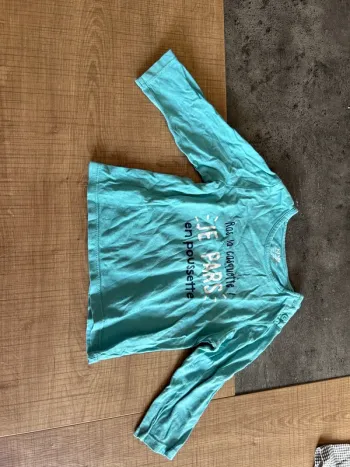 T-shirt manches longues bébé fille ou bébé garçon, 9 mois