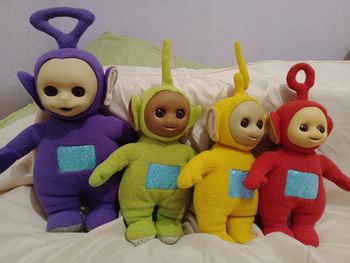 Lot 4 peluches Teletubbies de 1996