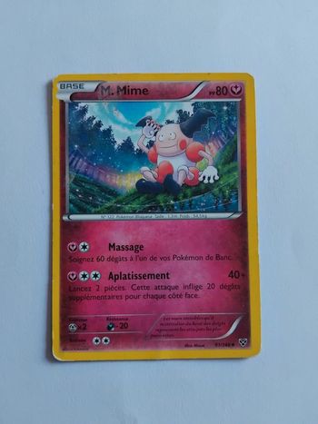 🃏 Carte Pokemon 2014 PV80 - M. Mime - n° 122 Pokemon bloqueur