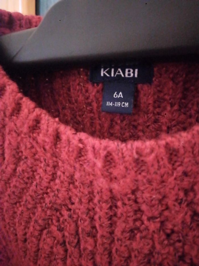 Pull violet Kiabi type tricot - photo numéro 3
