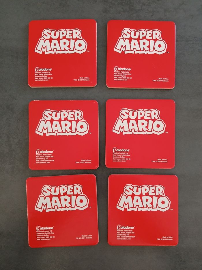 6 sous verres Super Mario 3D - photo numéro 2