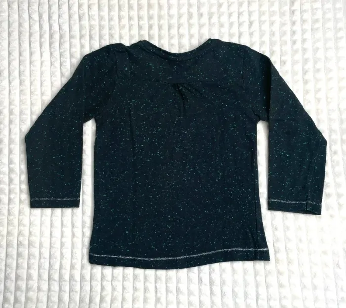 Tee-shirt fille 4/5 ans, manches longues - photo numéro 3