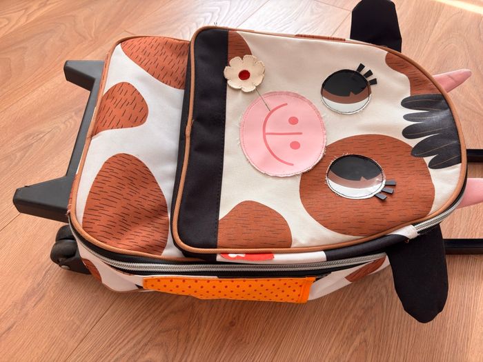 Valise enfant à roulettes Janod forme vache - photo numéro 2