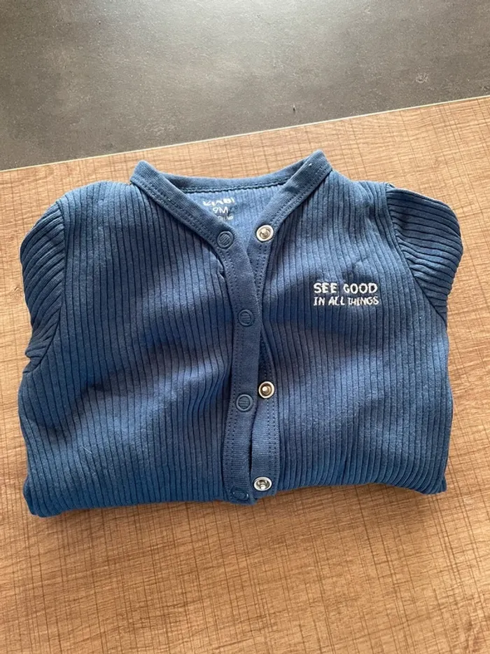 Pyjama jersey bleu marine - photo numéro 2
