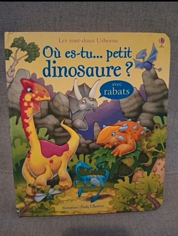 Livre avec volets où est tu petit dinosaure