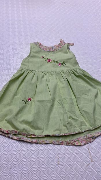 Robe vichy verte