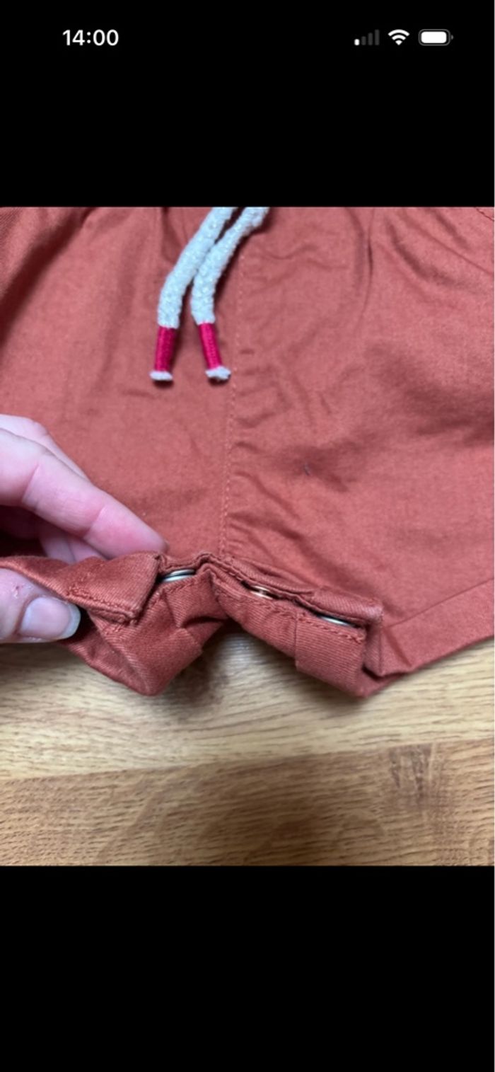 Jolie ensemble combi short été et tee shirt fille obaibi 23 mois - photo numéro 3