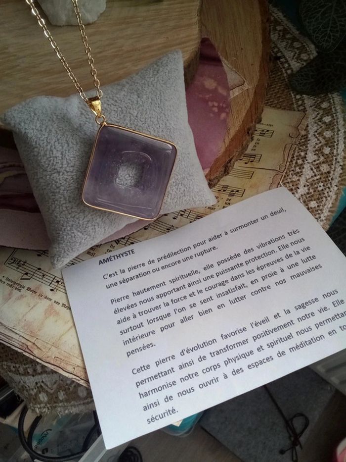 Collier améthyste - photo numéro 2