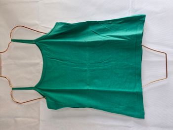 Débardeur basique à bretelles fines 38/40 Tissaia Vert