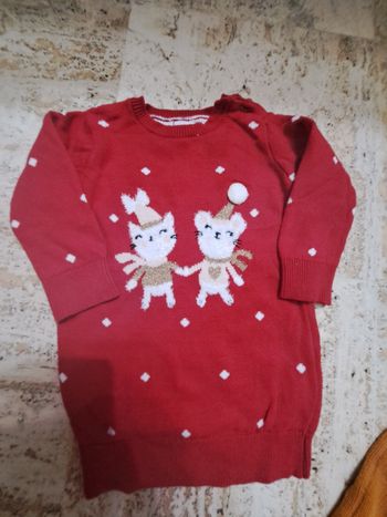 Robe de Noël bébé fille 6 mois
