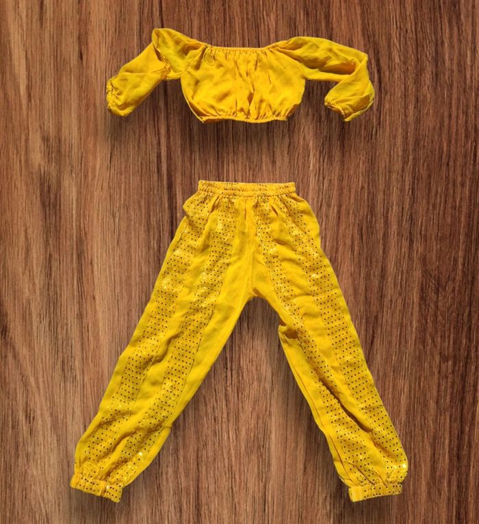 Lot de deux tenues Bollywood jaune - photo numéro 2
