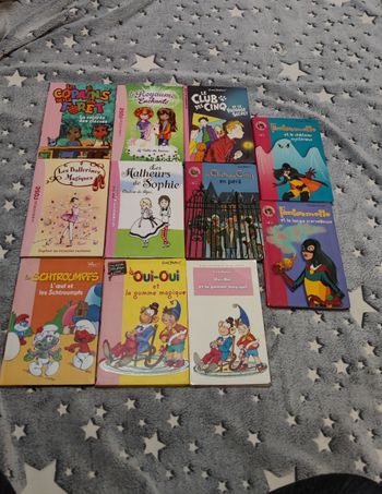 Lot livres bibliothèque rose