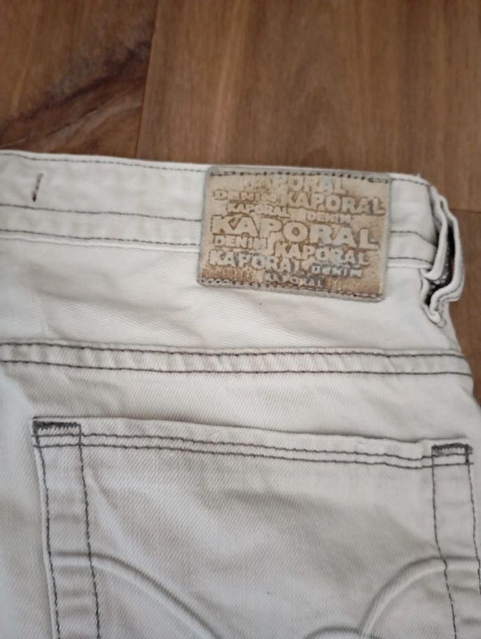 Kaporal 👖 jean homme gris pâle taille 34 us soit 44 Fr demi slim - photo numéro 8