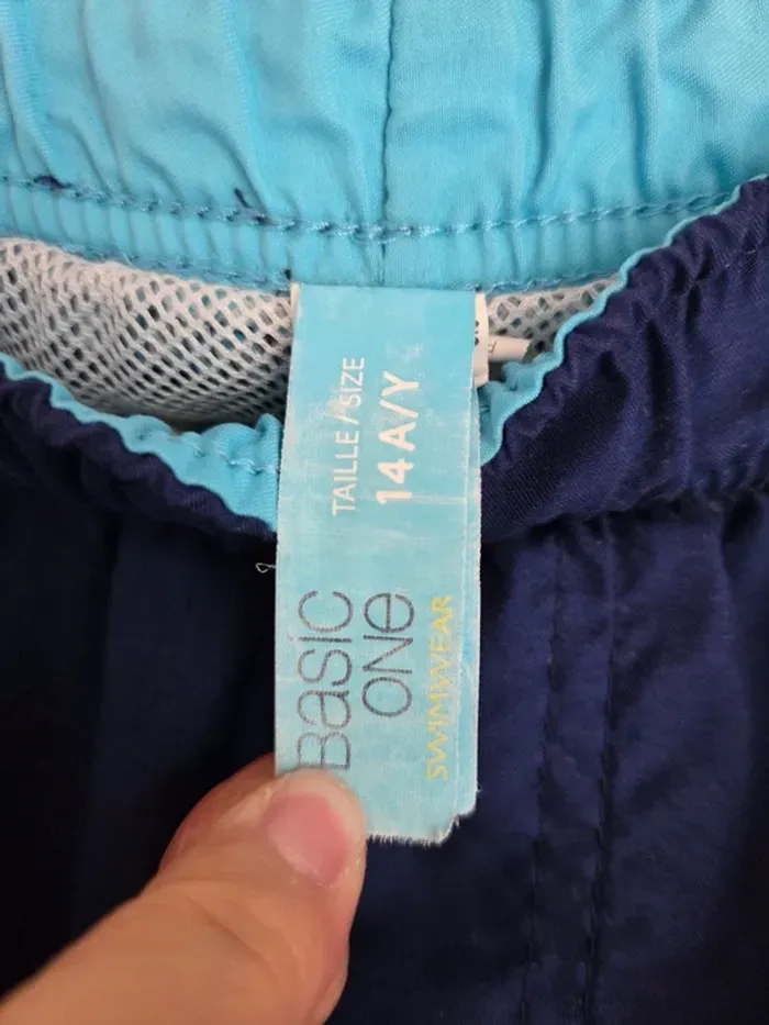 Short bermuda de bain enfant garçon taille 14 ans - photo numéro 4