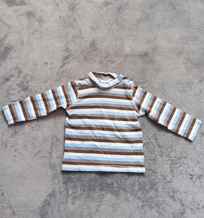 Sous pull rayures 74cm " baby club"