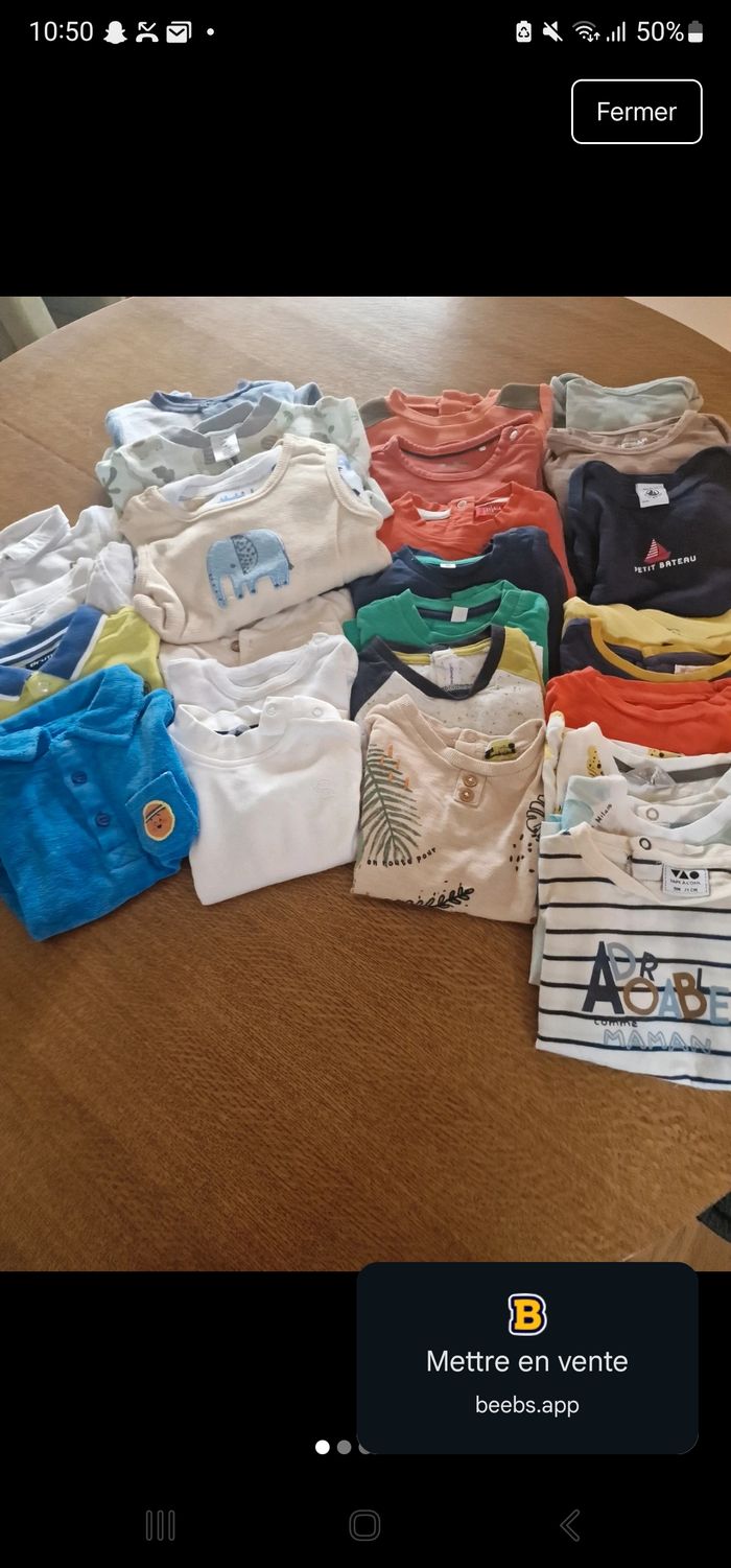 Lot vêtements garçon 6-9 mois - photo numéro 5