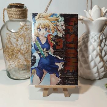 Manga dr stone tome 3 édition limitée métallisé