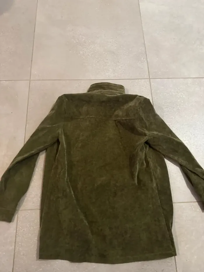 Veste chemise verte oversize Miliana taille S, très bon état - photo numéro 3