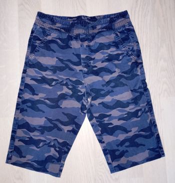 Bermuda motifs camouflage bleu marine Kiabi
T. 10 ans