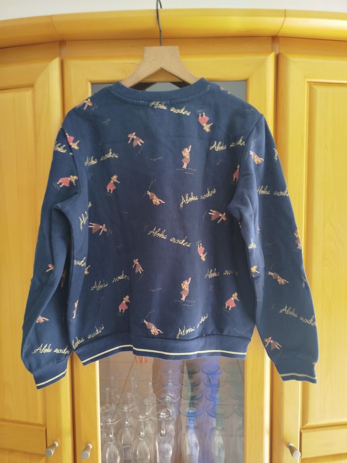 Sweat bleu marine hawaiien taille M Kiabi - photo numéro 3