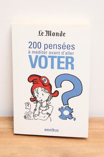 200 pensées à méditer avant d'aller voter