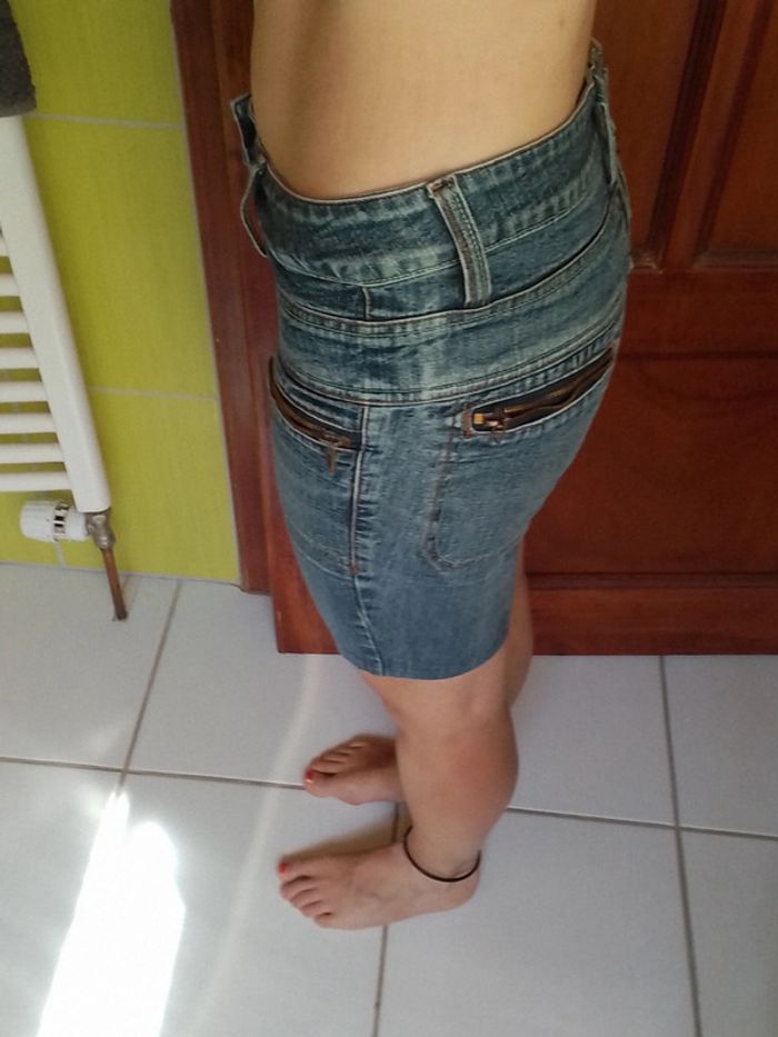 Short en jeans femme Viamos - photo numéro 4