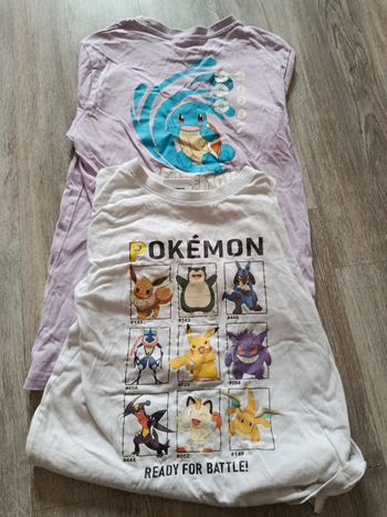 Lots tee-shirt pokémon