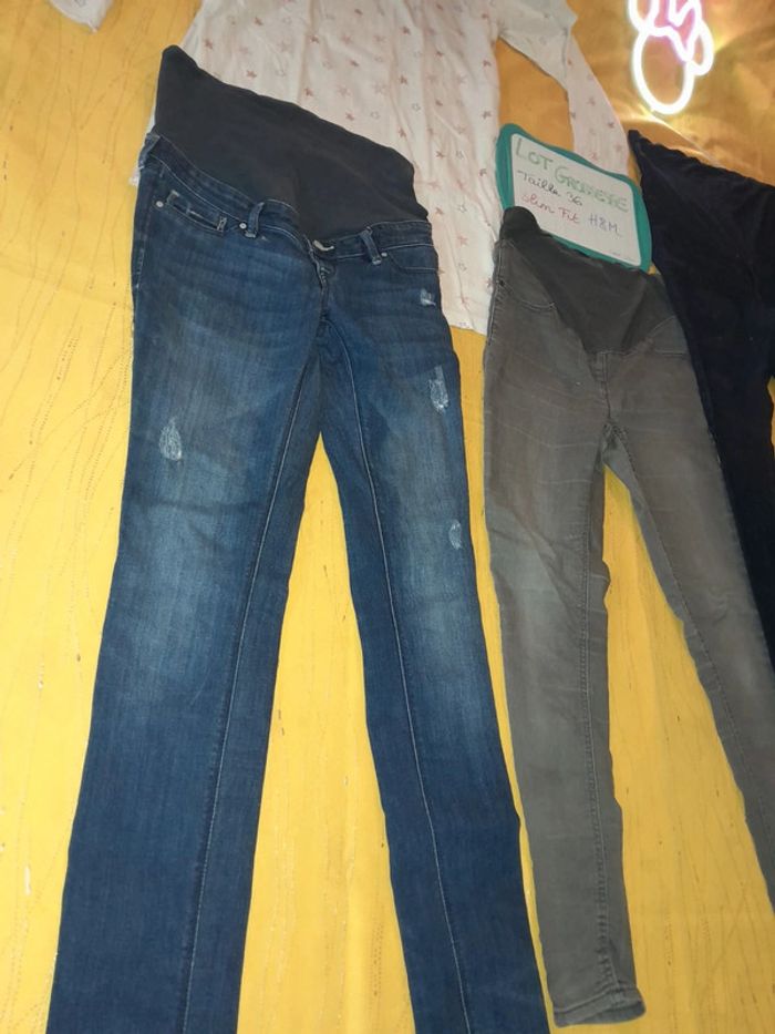 Lot🤰 spécial grossesse 🤰3 jeans slim + 1 chemise de nuit - photo numéro 9
