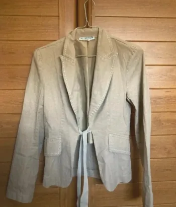 Veste femme coton lin 36 S hippocampe