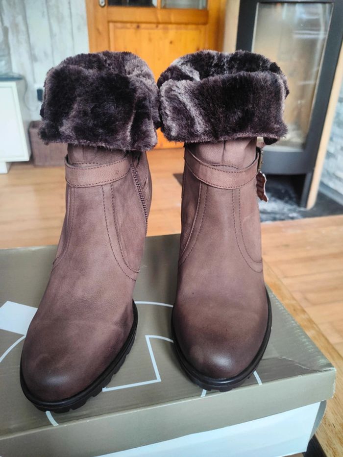 NEUF - bottines Brunes 41 - photo numéro 7