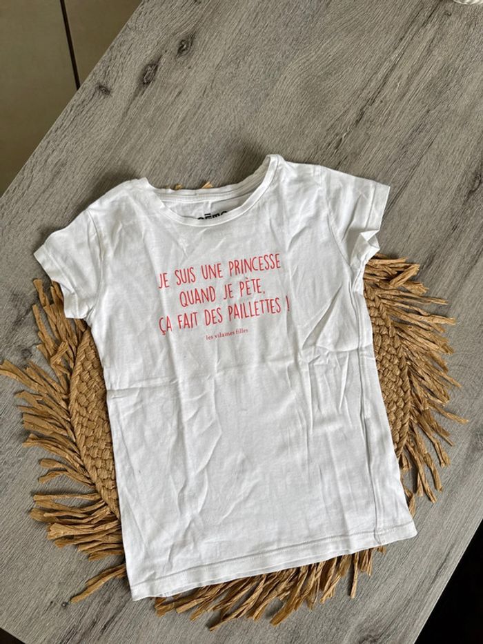 T shirt été gemo 8 ans fille