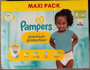Carton de couches Pampers Premium taille 6 66 couches