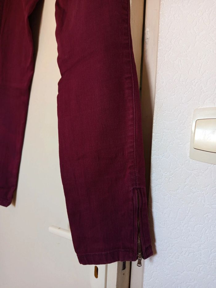 Jean Bordeaux en taille S de la marque ici et maintenant - photo numéro 12