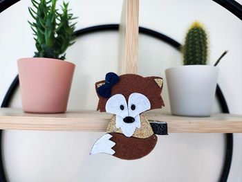 Pince barrette accessoires cheveux renard 7,5cm *5,5 cm