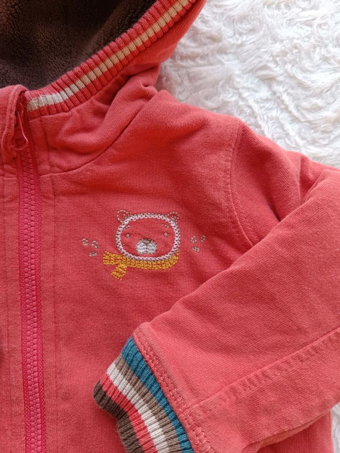 Veste gilet à capuche doublée chaud Garçon 9 mois Sergent major - photo numéro 5