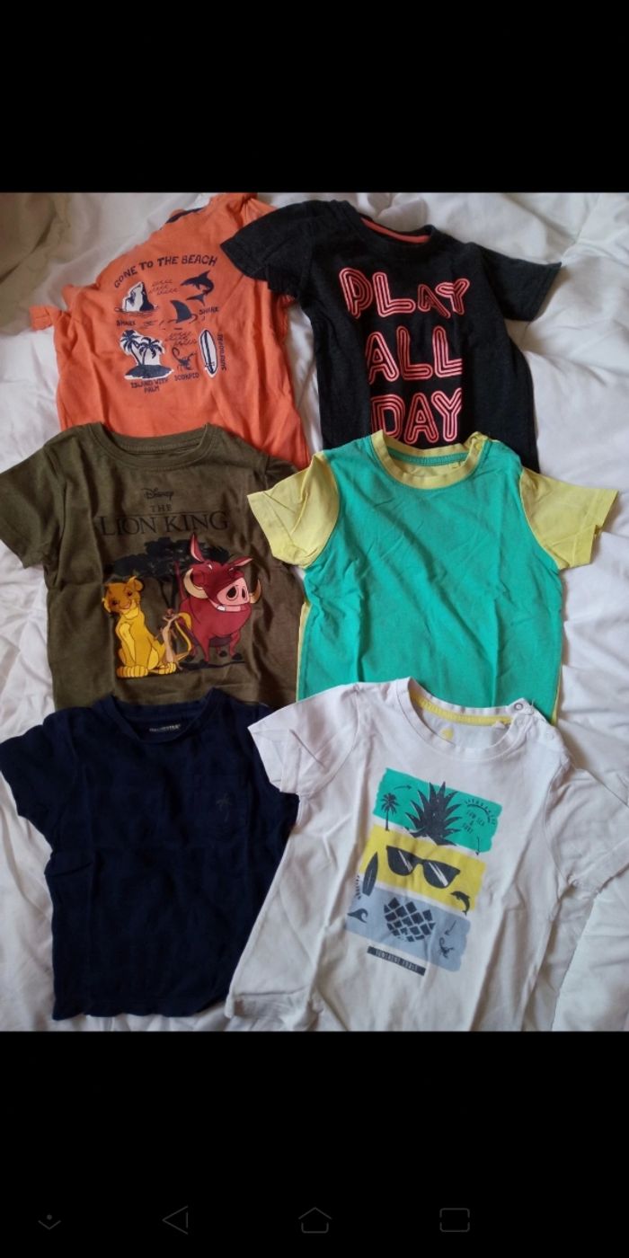 Lot t shirt manches courtes 18 24 mois