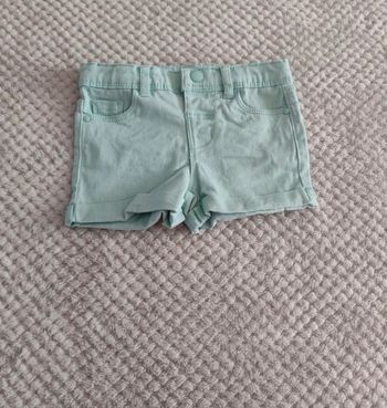 Short en jean menthe à l'eau Kiabi 3 ans