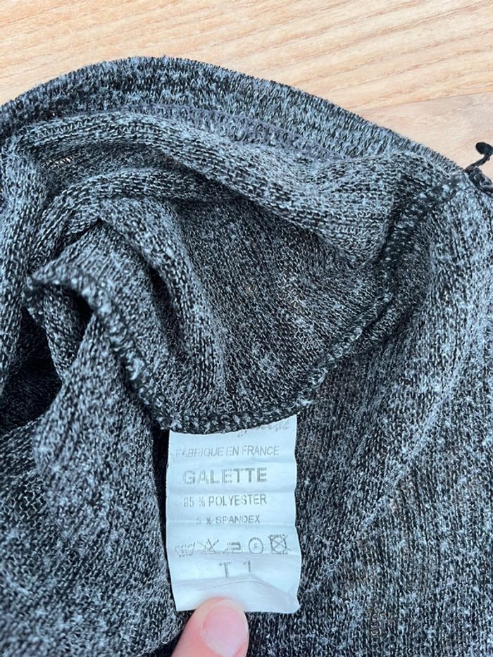 Haut manches longues léger gris - photo numéro 5