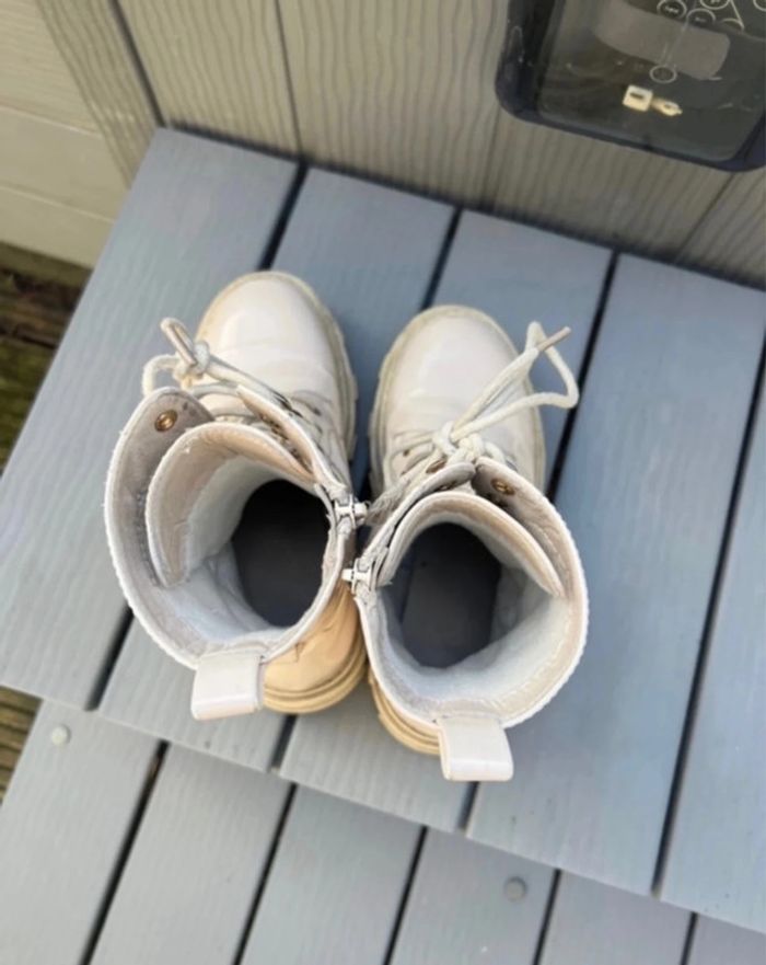 chaussures Boots fille taille 32 beige tex - photo numéro 4
