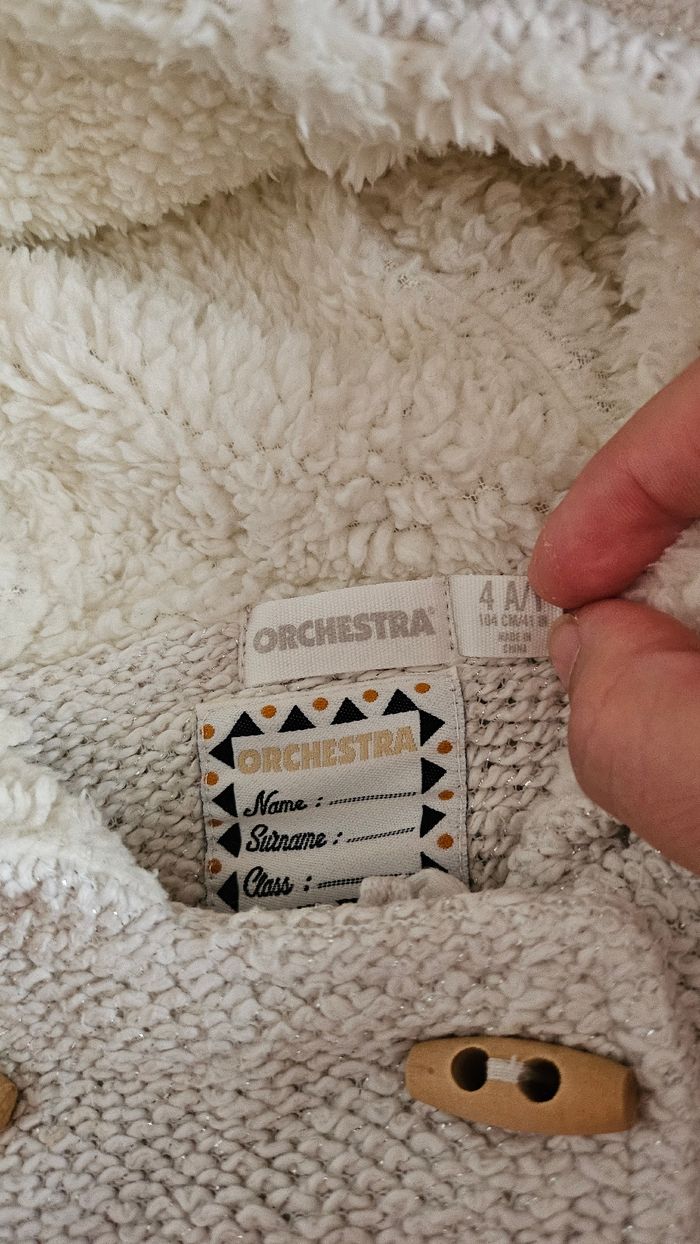 Manteau Blanc cassé Orchestra 4 ans - photo numéro 2