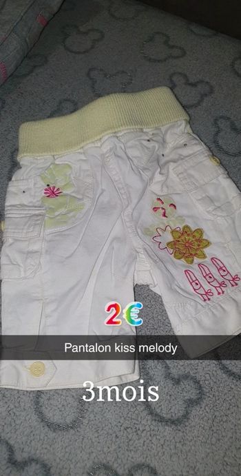 Pantalon fille 3 mois