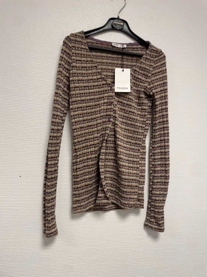 gilet rayée neuf taille S