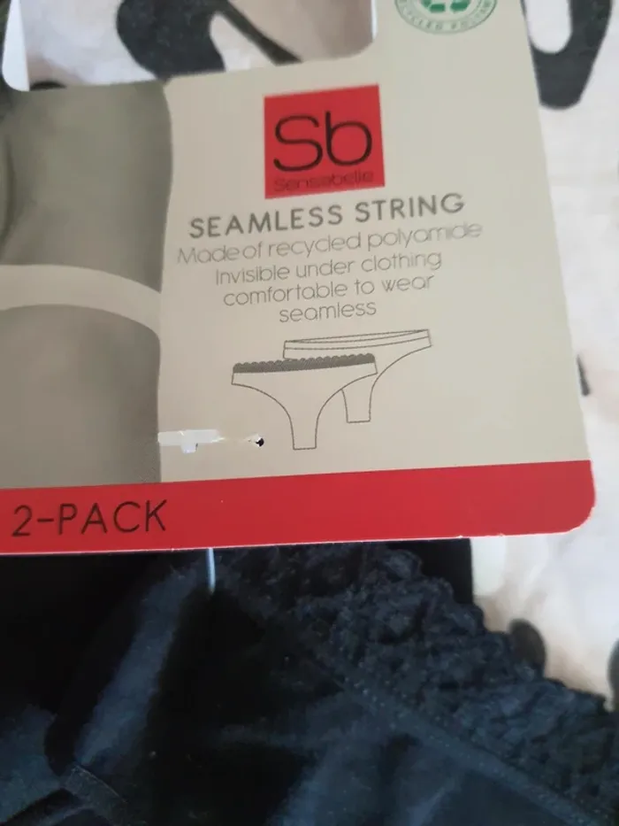 Lot 2 strings noirs L/XL - photo numéro 4