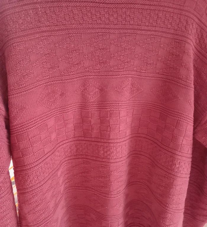 Pull à motifs manches longues femme taille 46 - photo numéro 2