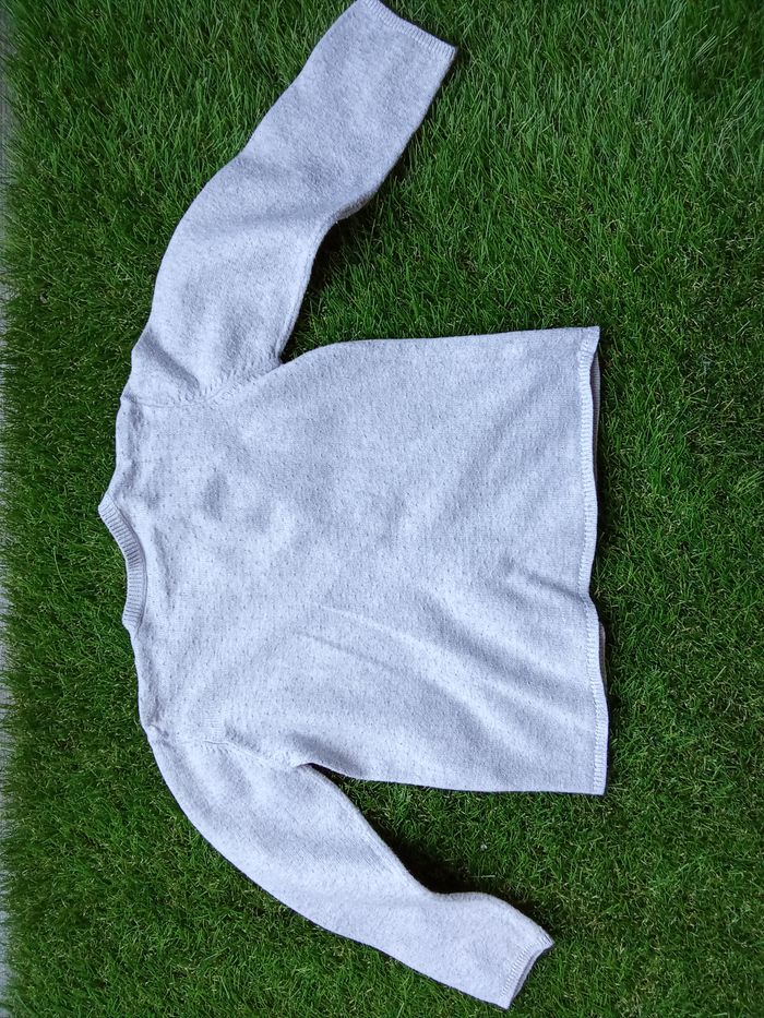 Gilet in extenso gris uni - photo numéro 2