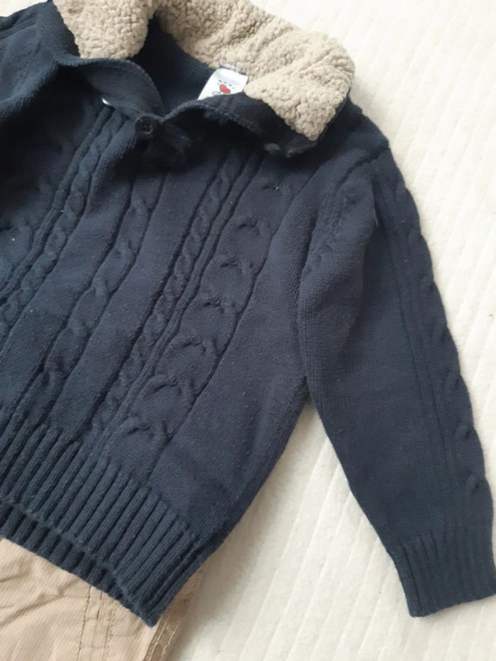 Tenue hivet pull et pantalon Baby club 80 cm - photo numéro 2