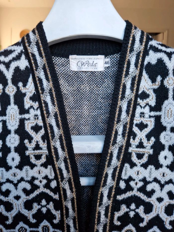 Gilet sans manche tricoté vintage - photo numéro 3